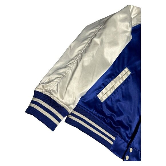 YALE x H&M Collab University College Satin Puffer Bomber Varsity Jacket Large - Picture 5 of 5